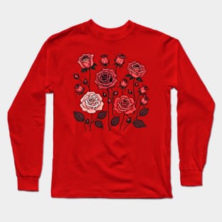 Red Roses Long Sleeve T-Shirt